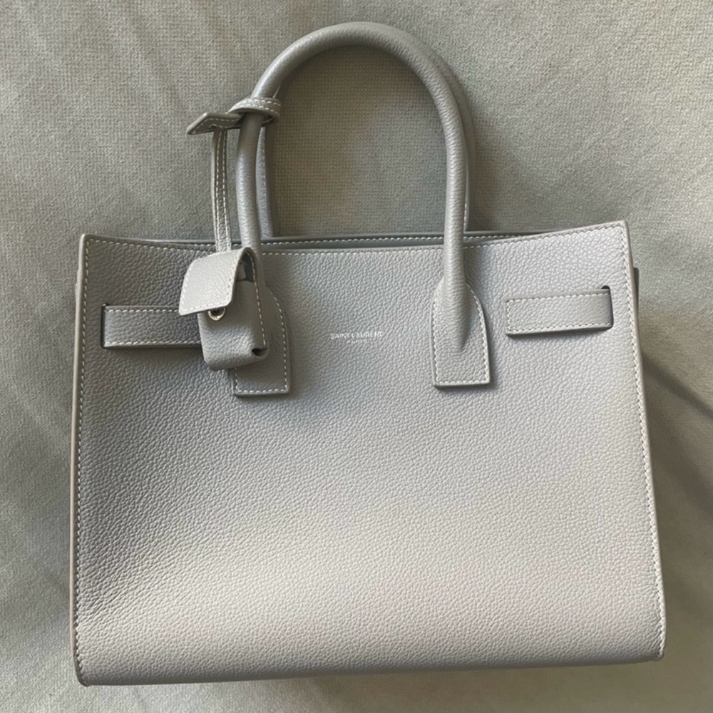 Saint Laurent Gray Sac De Jour